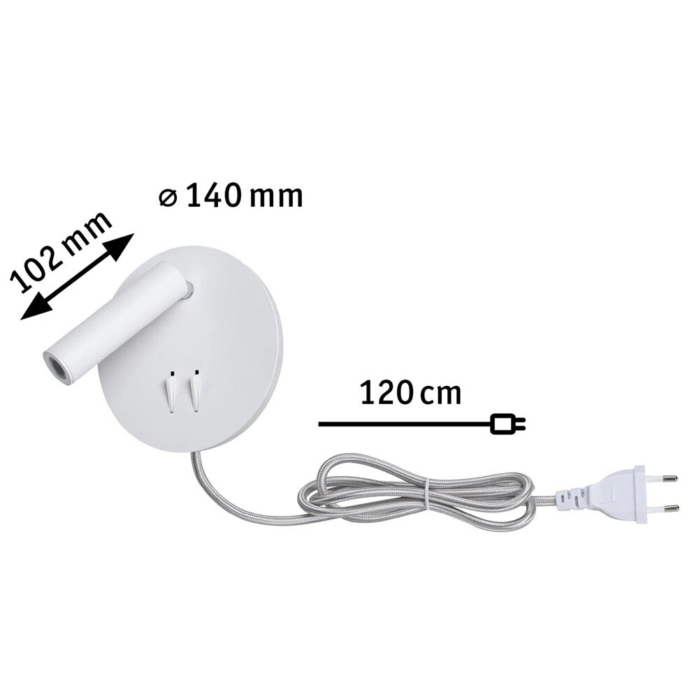 Wand Leeslamp Rond Direct en Indirect Licht Wand Leeslamp Rond Direct en Indirect Licht