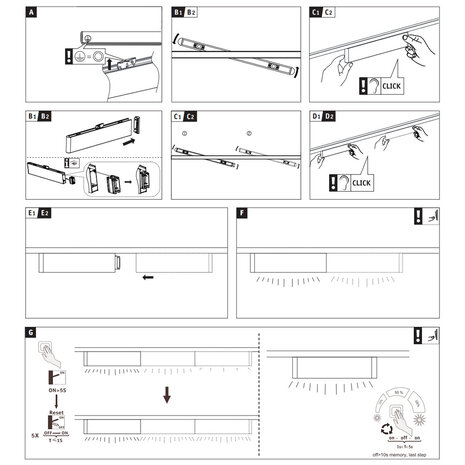 Lux Rail Lichtbalk U90 Koppelbaar 3-stap dim