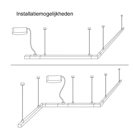 Voeding voor Zwevende Lux Rail Voeding voor Zwevende Lux Rail