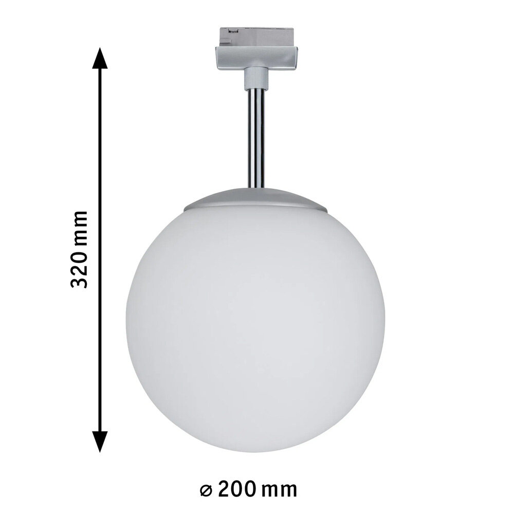 Lux Rail Bollamp E14 Opaalglas 20 cm