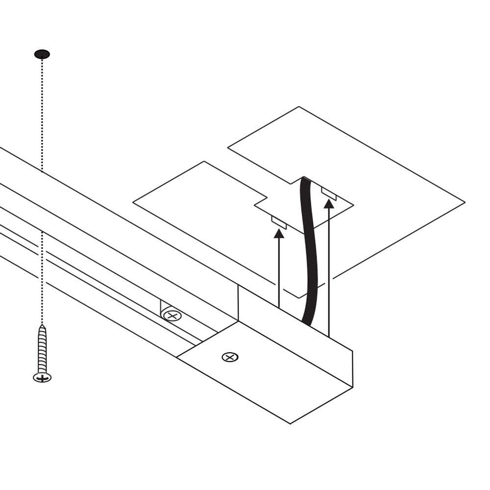 1-Fase Rail Afdekplaat voor Inbouwdoos 1-Fase Rail Afdekplaat voor Inbouwdoos
