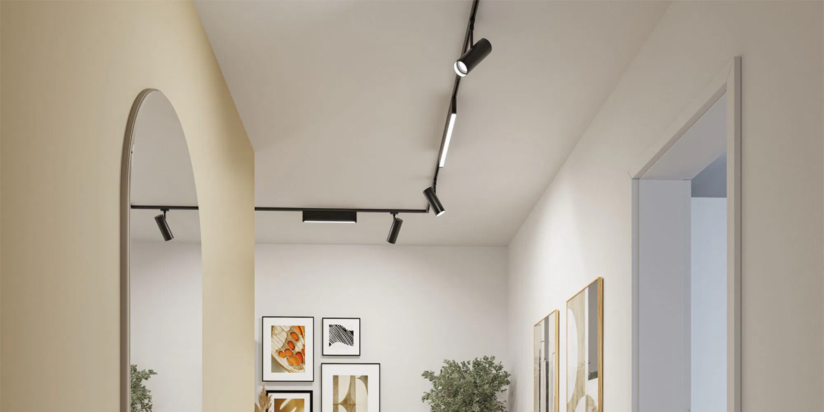 Railverlichting in een hal