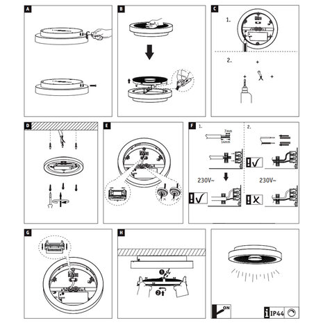 Plafondlamp Plat Rond 45 cm LED Dimbaar