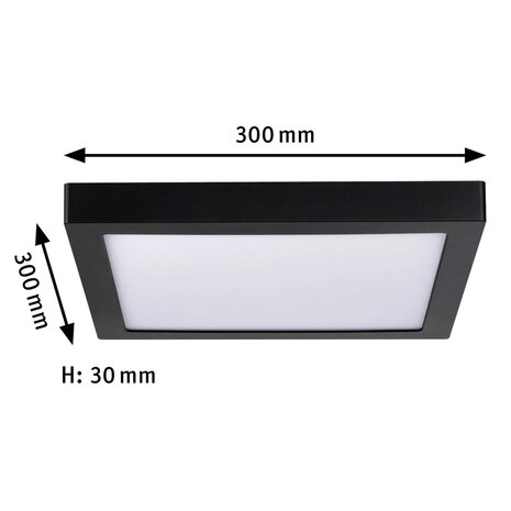 Plafondlamp LED Plat Vierkant 30 cm