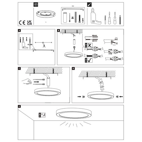 Plafondlamp LED Plat Rond 30 cm