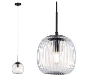 Badkamer Hanglamp Ribbelglas E14 IP44