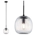 Badkamer Hanglamp Ribbelglas E14 IP44 Badkamer Hanglamp Ribbelglas E14 IP44