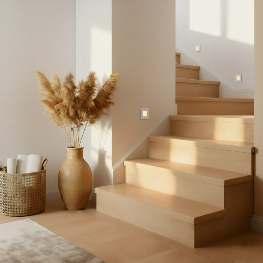 Wand Inbouwspot Vierkant 230V voor inbouwdoos Wand Inbouwspot Vierkant 230V voor inbouwdoos