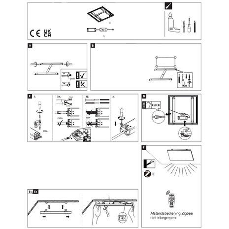 LED Paneel 60x60 cm Smart - Instelbaar Wit