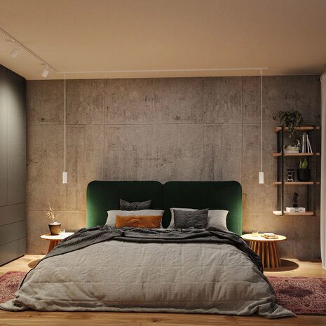 Lux Rail Hanglamp Cilinder Geribbeld