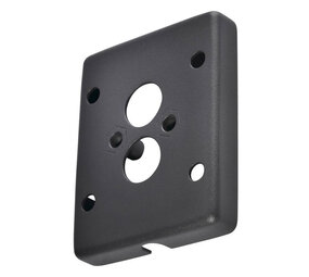 Opbouwplaat met zij-invoer voor gevelverlichting