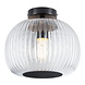 Badkamer Plafondlamp Ribbelglas 25 cm E27 IP44
