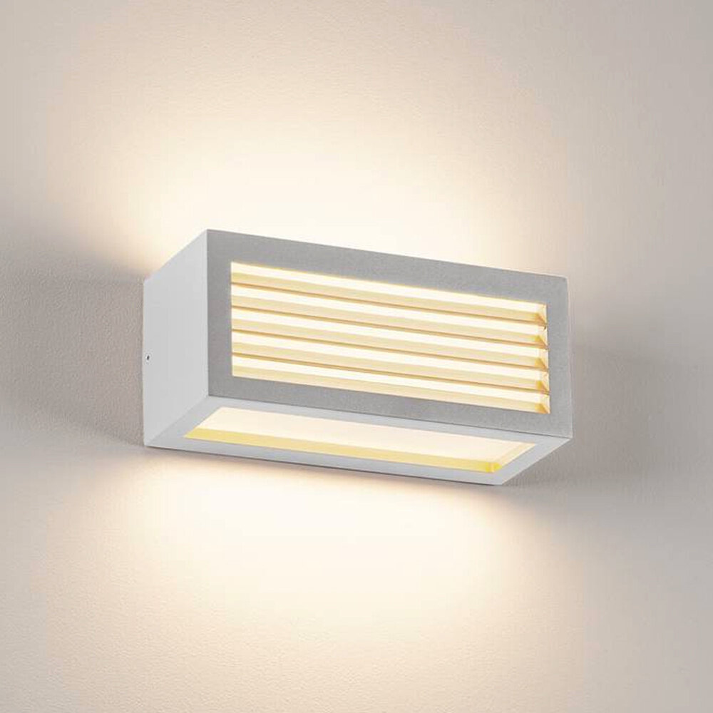 Wand Buitenlamp Louvre Lamellen E27