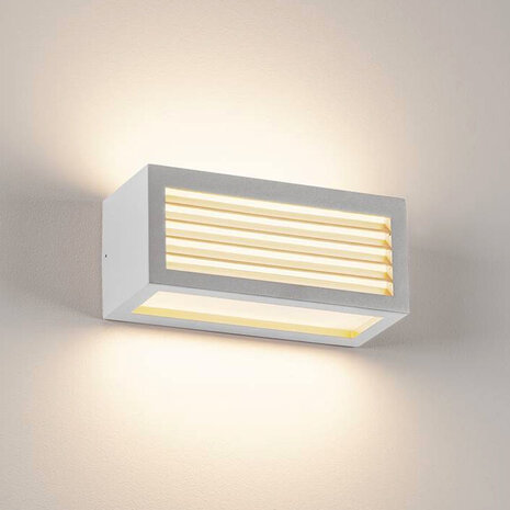 Wand Buitenlamp Louvre Lamellen E27