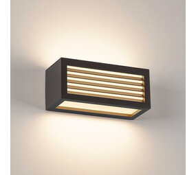 Wand Buitenlamp Louvre Lamellen E27