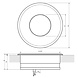 Vloer Inbouwspot Dimbaar 24V DC IP67 LED 6W - Ondiep 35 mm