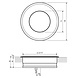 Vloer Inbouwspot Dimbaar 24V DC IP67 LED 9W - Ondiep 35 mm