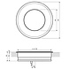 Vloer Inbouwspot Dimbaar 24V DC IP67 LED 12W - Ondiep 35 mm Vloer Inbouwspot Dimbaar 24V DC IP67 LED 12W - Ondiep 35 mm