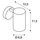 Design Wandspot Cilinder GU10 met Schakelaar Design Wandspot Cilinder GU10 met Schakelaar
