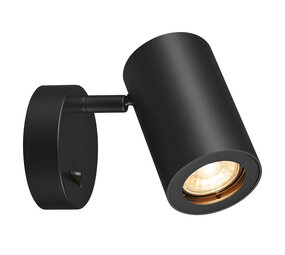 Design Wandspot Cilinder GU10 met Schakelaar Design Wandspot Cilinder GU10 met Schakelaar