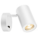 Design Wandspot Cilinder GU10 met Schakelaar Design Wandspot Cilinder GU10 met Schakelaar