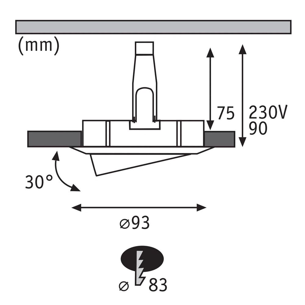 Inbouwspot Rond Verstelbaar Waterdicht IP65 - GU10