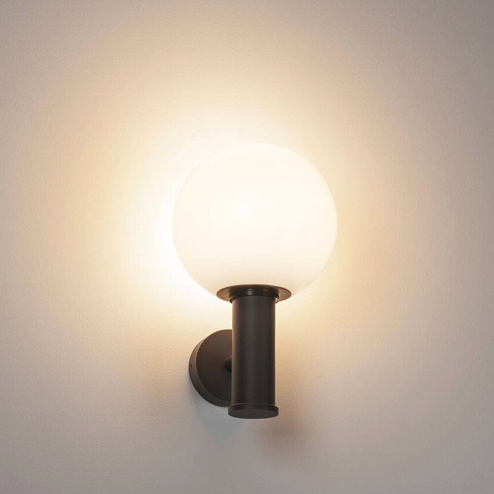 Luxe Wand Buitenlamp Bol Glas E27 Luxe Wand Buitenlamp Bol Glas E27
