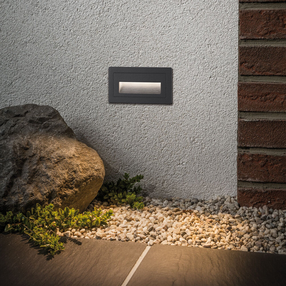 Wand Inbouwspot Horizontaal IP44 LED 4W