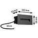 Wand Inbouwspot Horizontaal IP44 LED 4W
