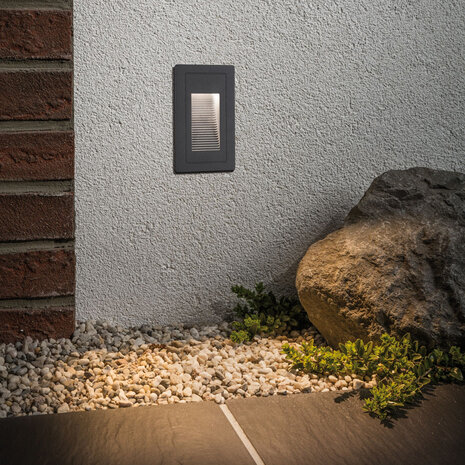 Wand Inbouwspot Verticaal IP44 LED 4W