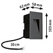 Wand Inbouwspot Verticaal IP44 LED 4W