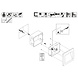 Wand Inbouwspot LED Buiten Vierkant 9x9 cm