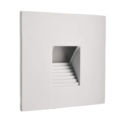 Wand Inbouwspot Dimbaar 230V Vierkant Trap