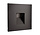 Wand Inbouwspot Dimbaar 230V Vierkant Trap