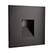 Wand Inbouwspot Dimbaar 230V Vierkant Trap