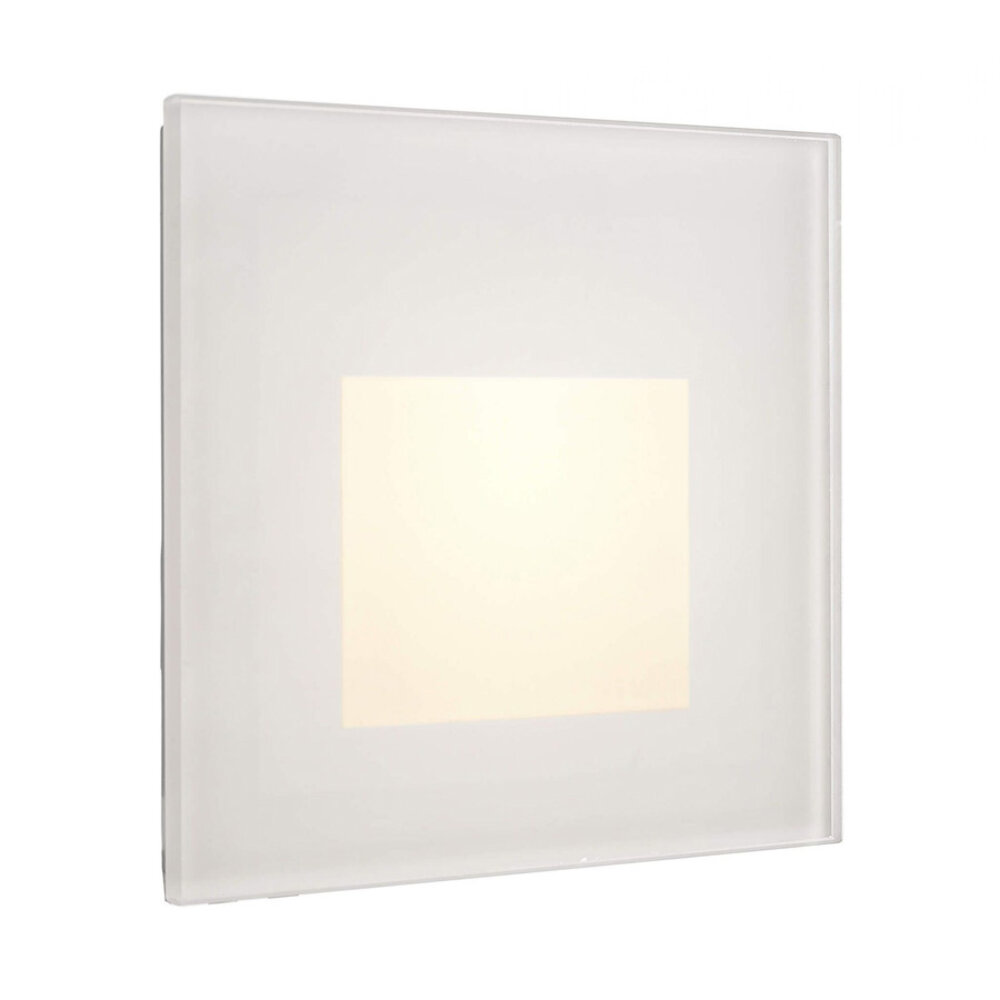 Wand Inbouwspot Dimbaar 230V Vierkant Glas