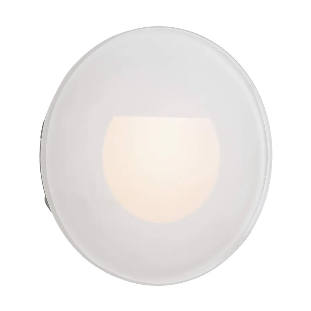 Wand Inbouwspot Dimbaar 230V Rond Glas
