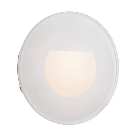Wand Inbouwspot Dimbaar 230V Rond Glas