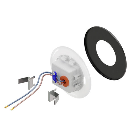 Wand Inbouwspot Rond 230V voor inbouwdoos