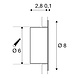 Wandspot Rond 350mA voor Inbouwdoos