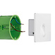 Vierkante Wandspot voor Inbouwdoos 230V