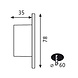 Ronde Wandspot voor Inbouwdoos 230V