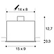 Inbouwspot Box GU10 Dubbel Inbouwspot Box GU10 Dubbel