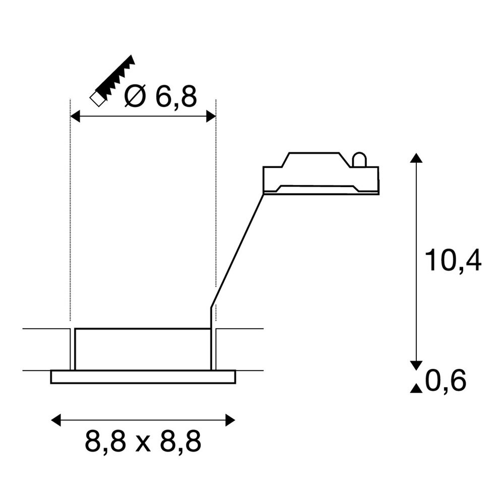 Inbouwspot GU10 Waterdicht IP65 Vierkant