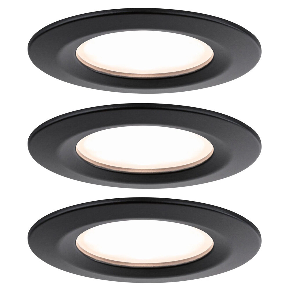 3 Dimbare LED Inbouwspots 230V Rond IP44 3 Dimbare LED Inbouwspots 230V Rond IP44