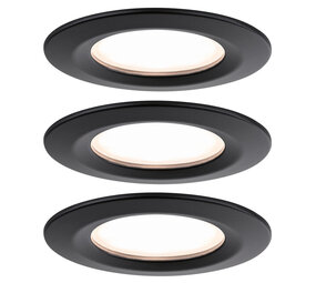 3 Dimbare LED Inbouwspots 230V Rond IP44
