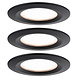 3 Dimbare LED Inbouwspots 230V Rond IP44 3 Dimbare LED Inbouwspots 230V Rond IP44