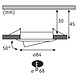 3 Dimbare LED Inbouwspots 230V Rond IP44 3 Dimbare LED Inbouwspots 230V Rond IP44