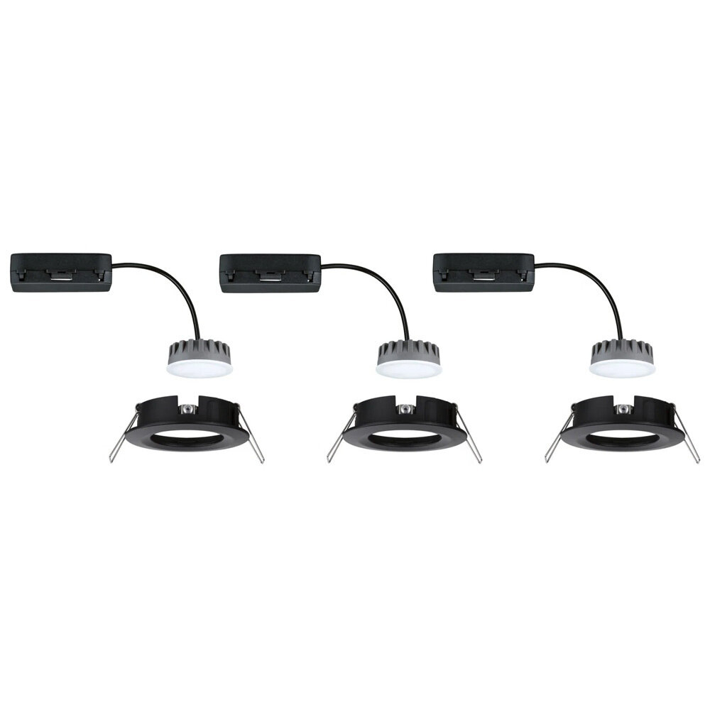 3 Dimbare LED Inbouwspots 230V Rond IP44 3 Dimbare LED Inbouwspots 230V Rond IP44