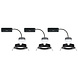 3 Dimbare LED Inbouwspots 230V Rond IP44 3 Dimbare LED Inbouwspots 230V Rond IP44